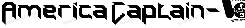 America Captain字体转换